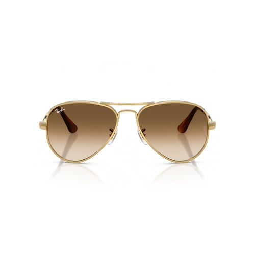 Óculos de Sol Ray-Ban Aviator Max 0RB3925 001/5158 Metal Dourado com lentes na cor Marrom Degradê
