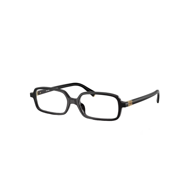 Óculos de Grau Miu Miu 0MU 01YV 16K1O153 Acetato Preto 1