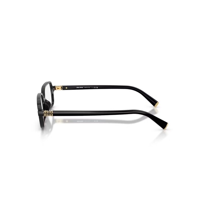 Óculos de Grau Miu Miu 0MU 01YV 16K1O153 Acetato Preto 3