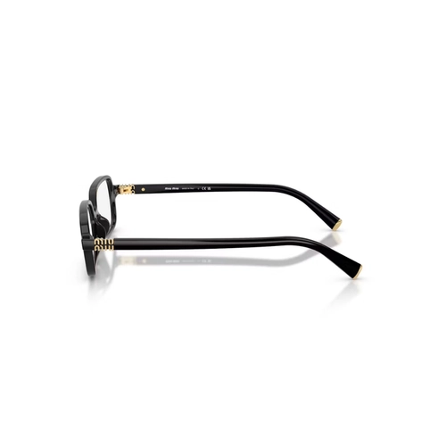 Óculos de Grau Miu Miu 0MU 01YV 16K1O153 Acetato Preto
