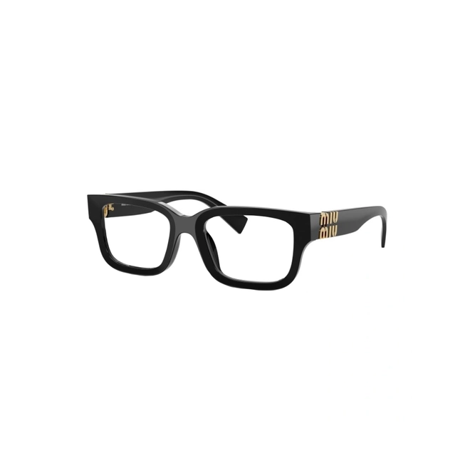 Óculos de Grau Miu Miu 0MU 02YV 16K1O153 Acetato Preto 1