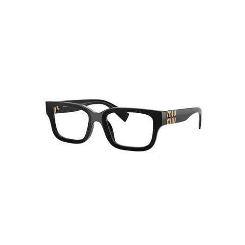 Óculos de Grau Miu Miu 0MU 02YV 16K1O153 Acetato Preto