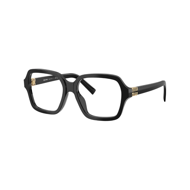 Óculos de Grau Miu Miu 0MU 03YV 16K1O154 Acetato Preto 1
