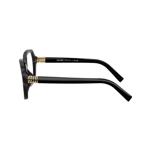 Óculos de Grau Miu Miu 0MU 03YV 16K1O154 Acetato Preto