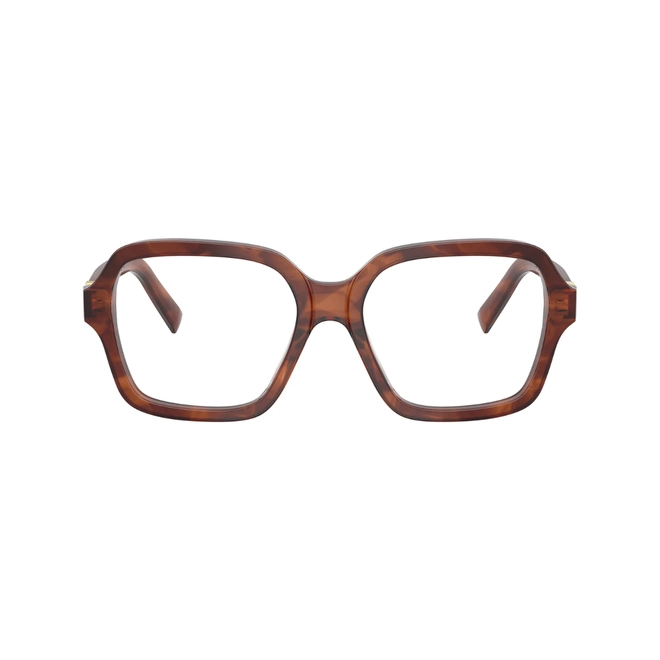 Óculos de Grau Miu Miu 0MU 03YV 26E1O154 Acetato Marrom Mesclado 2