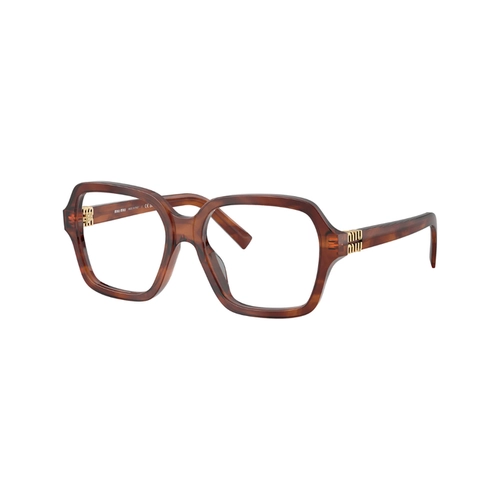 Óculos de Grau Miu Miu 0MU 03YV 26E1O154 Acetato Marrom Mesclado