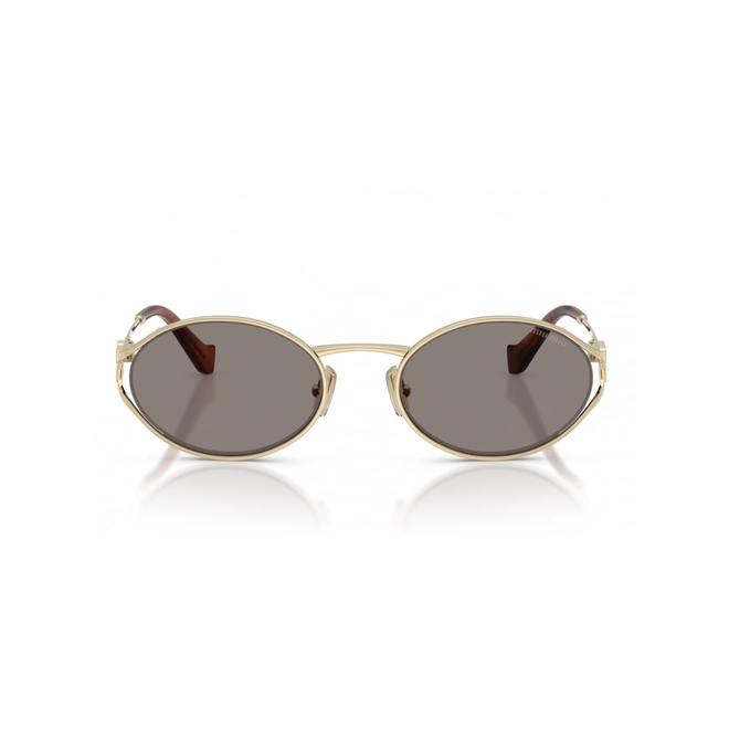 Óculos de Sol Miu Miu 0MU 52YS ZVN80Q54 Metal Dourado com lentes na cor Cinza 2