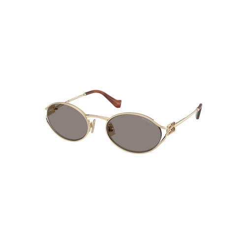Óculos de Sol Miu Miu 0MU 52YS ZVN80Q54 Metal Dourado com lentes na cor Cinza