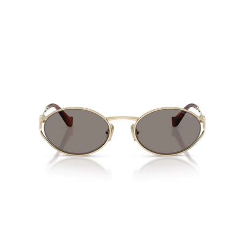 Óculos de Sol Miu Miu 0MU 52YS ZVN80Q54 Metal Dourado com lentes na cor Cinza
