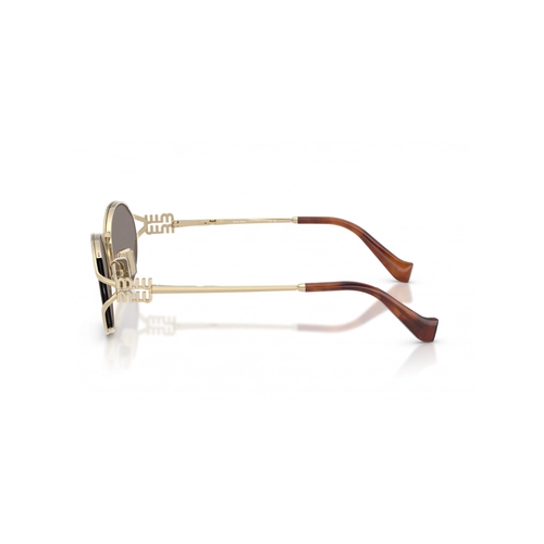 Óculos de Sol Miu Miu 0MU 52YS ZVN80Q54 Metal Dourado com lentes na cor Cinza