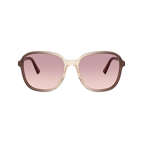 Óculos de Sol Miu Miu 0MU B01S 25G40S58 Acetato Marrom Degradê com lentes na cor Violeta Degradê