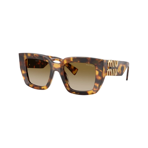 Óculos de Sol Miu Miu 0MU B05S 14L20U51 Acetato Marrom Mesclado com lentes na cor Marrom Degradê