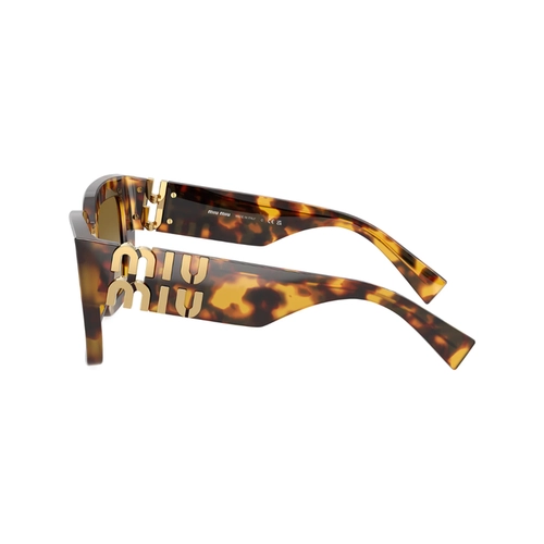 Óculos de Sol Miu Miu 0MU B05S 14L20U51 Acetato Marrom Mesclado com lentes na cor Marrom Degradê