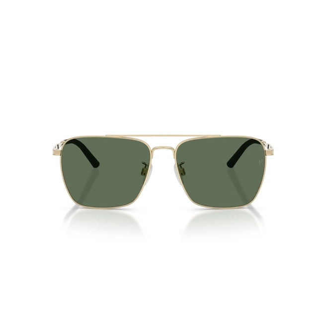 Óculos de Sol Oliver Peoples 0OV1362S 52459A56 Metal Dourado com lentes na cor Verde Polarizado 2