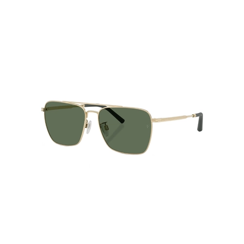 Óculos de Sol Oliver Peoples 0OV1362S 52459A56 Metal Dourado com lentes na cor Verde Polarizado