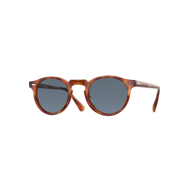 Óculos de Sol Oliver People Gregory Peck 0OV5217S 1483R850 Acetato Marrom Mesclado com lentes na cor Azul Fotocromático 1