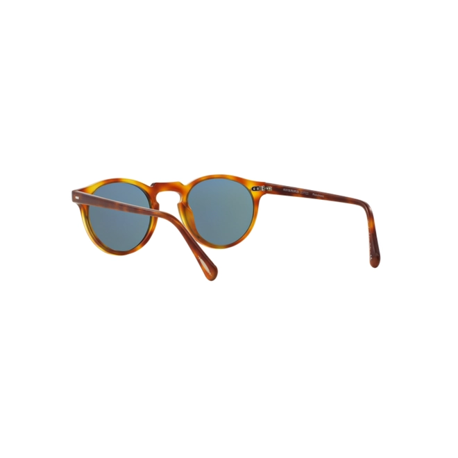 Óculos de Sol Oliver People Gregory Peck 0OV5217S 1483R850 Acetato Marrom Mesclado com lentes na cor Azul Fotocromático 5
