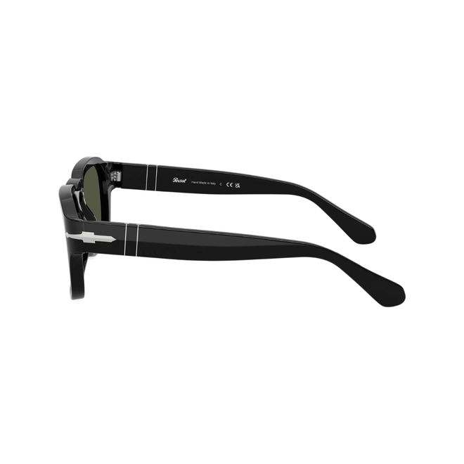 Óculos de Sol Persol 0PO3386S 95/31 56 Acetato Preto com lentes na cor Verde 4