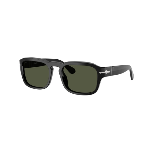 Óculos de Sol Persol 0PO3386S 95/31 56 Acetato Preto com lentes na cor Verde
