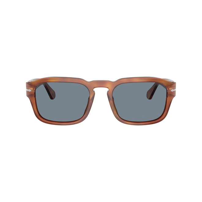 Óculos de Sol Persol 0PO3386S 96/56 56 Acetato Marrom com lentes na cor Azul 2