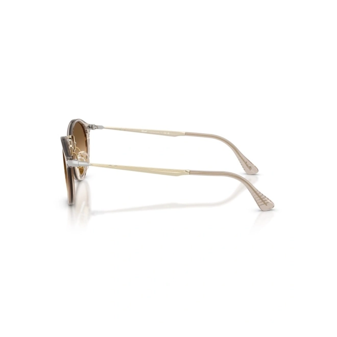 Óculos de Sol Persol 0PO3166S 12405151 Acetato Marrom Transparente com lentes na cor Marrom Degradê 4
