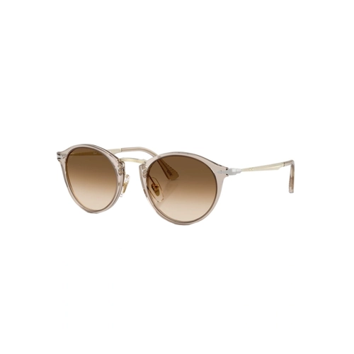 Óculos de Sol Persol 0PO3166S 12405151 Acetato Marrom Transparente com lentes na cor Marrom Degradê