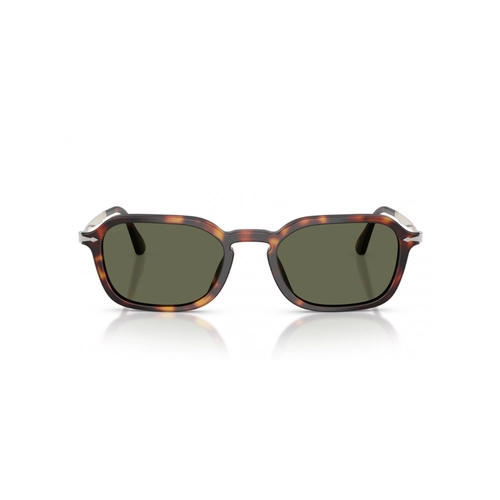 Óculos de Sol Persol 0PO3381S 24/58 54 Acetato Marrom Mesclado com lentes na cor Verde Polarizado