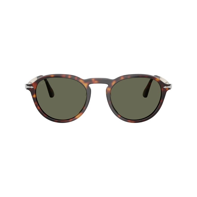 Óculos de Sol Persol 0PO3383S 24/58 54 Acetato Marrom Mesclado com lentes na cor Verde Polarizado 2