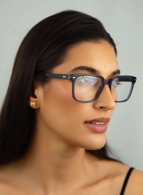 Óculos de Grau Hugo BOSS 1841 PJP 5519 R Acetato Azul 5