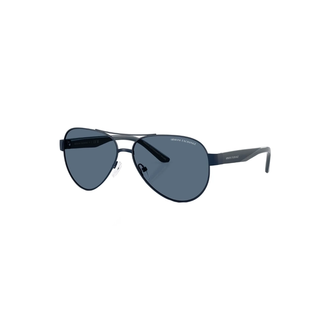 Óculos de Sol Armani Exchange 0AX2034S 60998059 Metal Azul com lentes na cor Azul 1