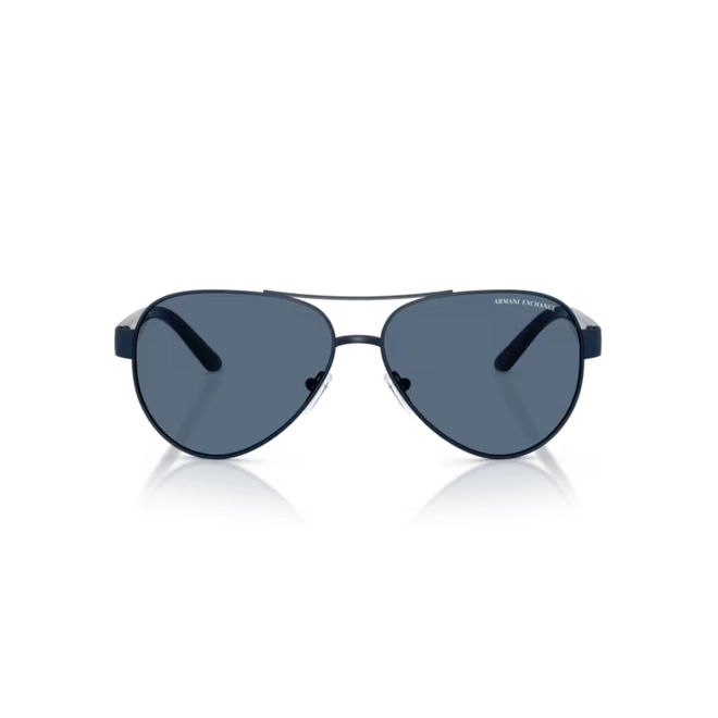 Óculos de Sol Armani Exchange 0AX2034S 60998059 Metal Azul com lentes na cor Azul 2