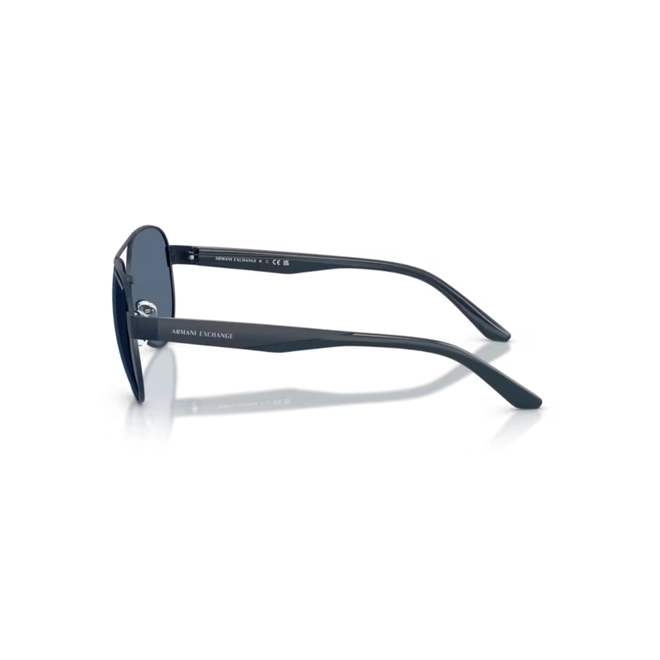 Óculos de Sol Armani Exchange 0AX2034S 60998059 Metal Azul com lentes na cor Azul 3