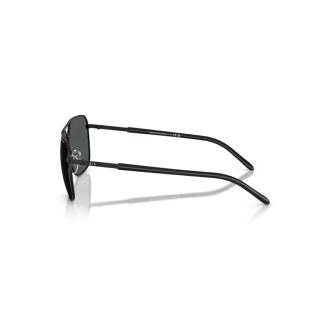 Óculos de Sol Armani Exchange 0AX2057S 60008759 Metal Preto com lentes na cor Cinza 3