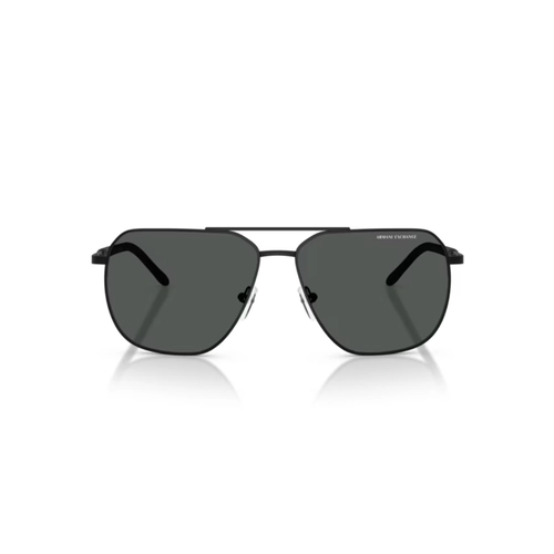 Óculos de Sol Armani Exchange 0AX2057S 60008759 Metal Preto com lentes na cor Cinza