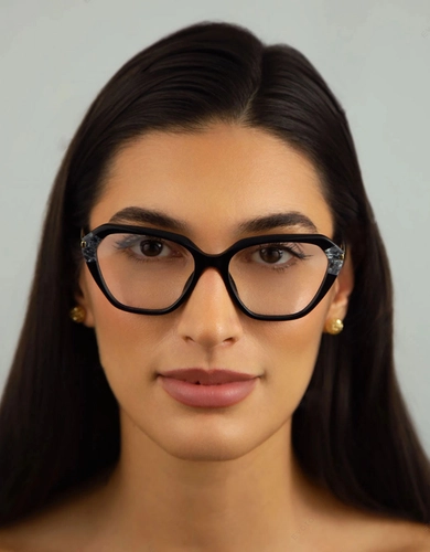 Óculos de Grau Carolina Herrera HER 0349 807 5316 R Acetato Preto