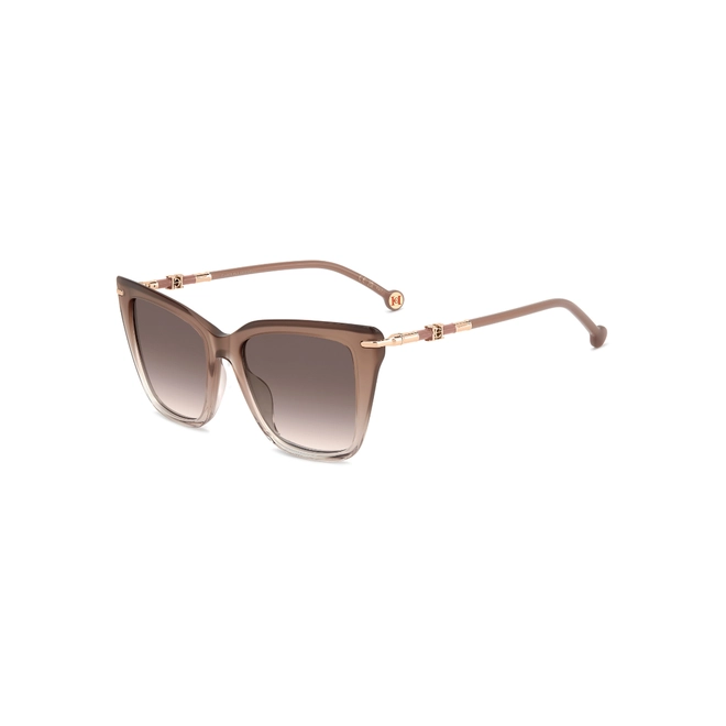 Óculos de Sol Carolina Herrera HER 0351/G/S FWM 543X S Acetato Nude com lentes na cor Rosa Degradê 1