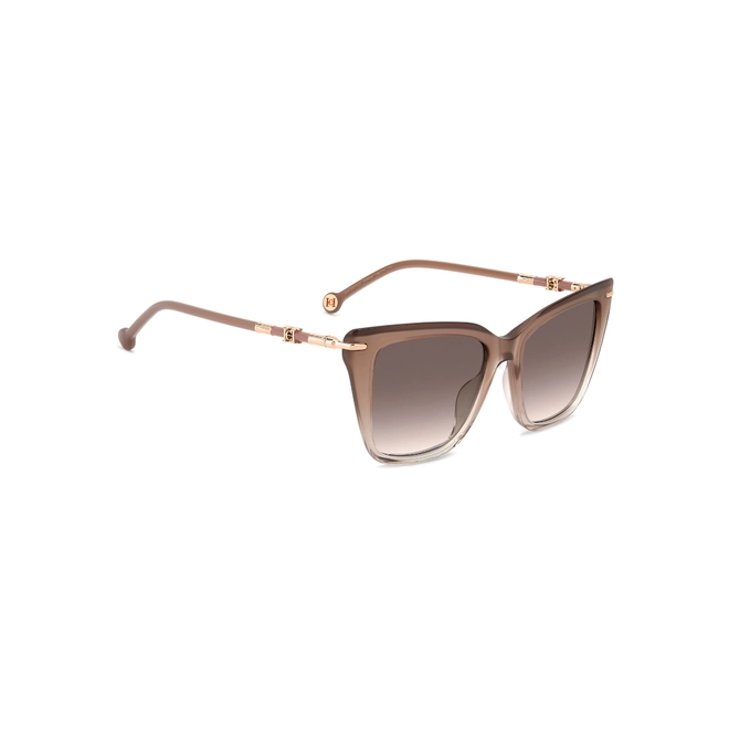 Óculos de Sol Carolina Herrera HER 0351/G/S FWM 543X S Acetato Nude com lentes na cor Rosa Degradê 3