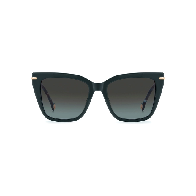 Óculos de Sol Carolina Herrera HER 0351/G/S G8J 5417 S Acetato Preto e Azul Mesclado com lentes na cor Cinza Degradê 2
