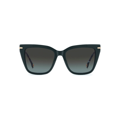 Óculos de Sol Carolina Herrera HER 0351/G/S G8J 5417 S Acetato Preto e Azul Mesclado com lentes na cor Cinza Degradê