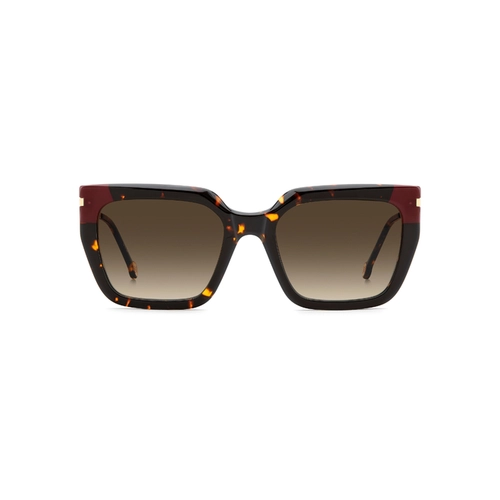 Óculos de Sol Carolina Herrera HER 0348/S 086 55HA S Acetato Marrom Mesclado com lentes na cor Marrom Degradê