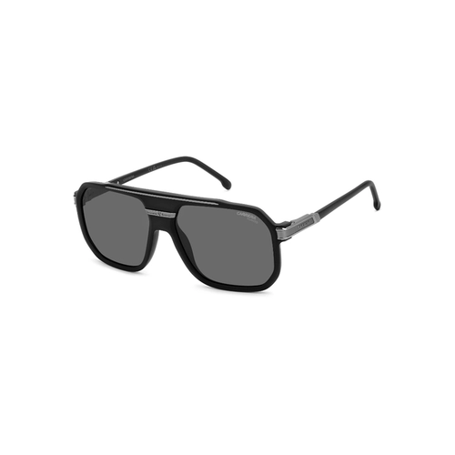 Óculos de Sol CARRERA 1077/S RZZ 60M9 S Acetato Preto Fosco com lentes na cor Cinza Polarizado