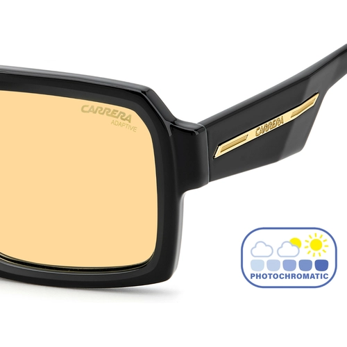 Óculos de Sol Carrera VICTORY C 15/S 807 554A S Eco Poliamida Preto com lentes na cor Amarelo Fotocromático