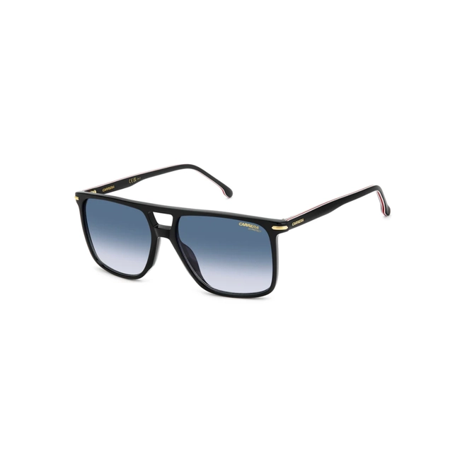 Óculos de Sol CARRERA 366/S OIT 5908 S Acetato Preto com lentes na cor Azul Degradê 1