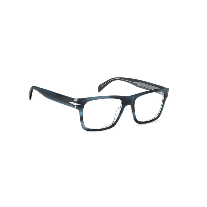 Óculos de Grau David Beckham DB 7155 BAV 5538 R Acetato Azul Listrado Transparente 3