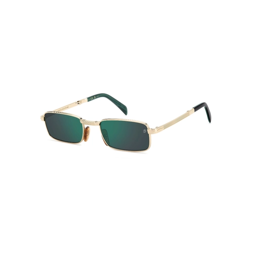 Óculos de Sol David Beckham DB 99/ORIGAMI PEF 53MT S Metal Dourado com lentes na cor Verde Espelhado