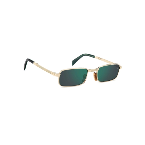 Óculos de Sol David Beckham DB 99/ORIGAMI PEF 53MT S Metal Dourado com lentes na cor Verde Espelhado