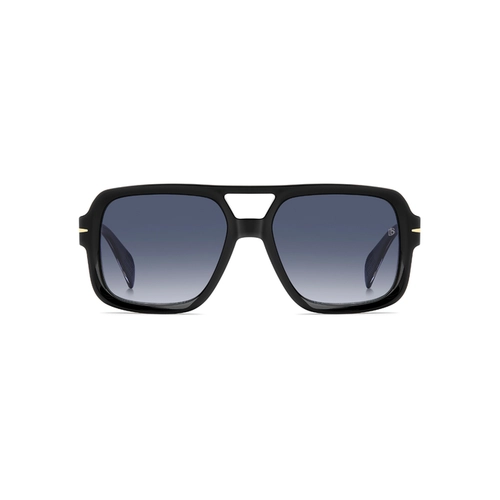 Óculos de Sol David Beckham DB 7151/S 807 5508 S Acetato Preto com lentes na cor Azul Degradê