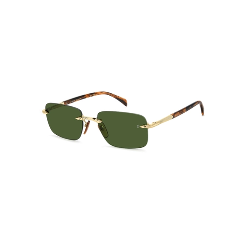 Óculos de Sol David Beckham DB 1195/S T5U 57QT Metal Dourado com lentes na cor Verde