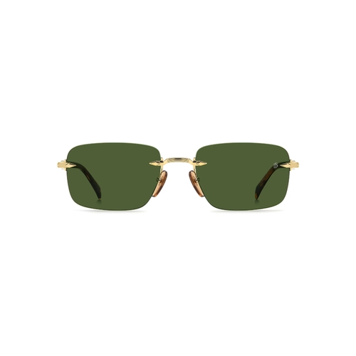 Óculos de Sol David Beckham DB 1195/S T5U 57QT Metal Dourado com lentes na cor Verde