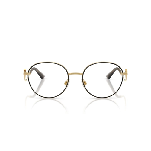 Óculos de Grau Dolce & Gabbana 0DG1365 1334 53 Metal Preto e Dourado